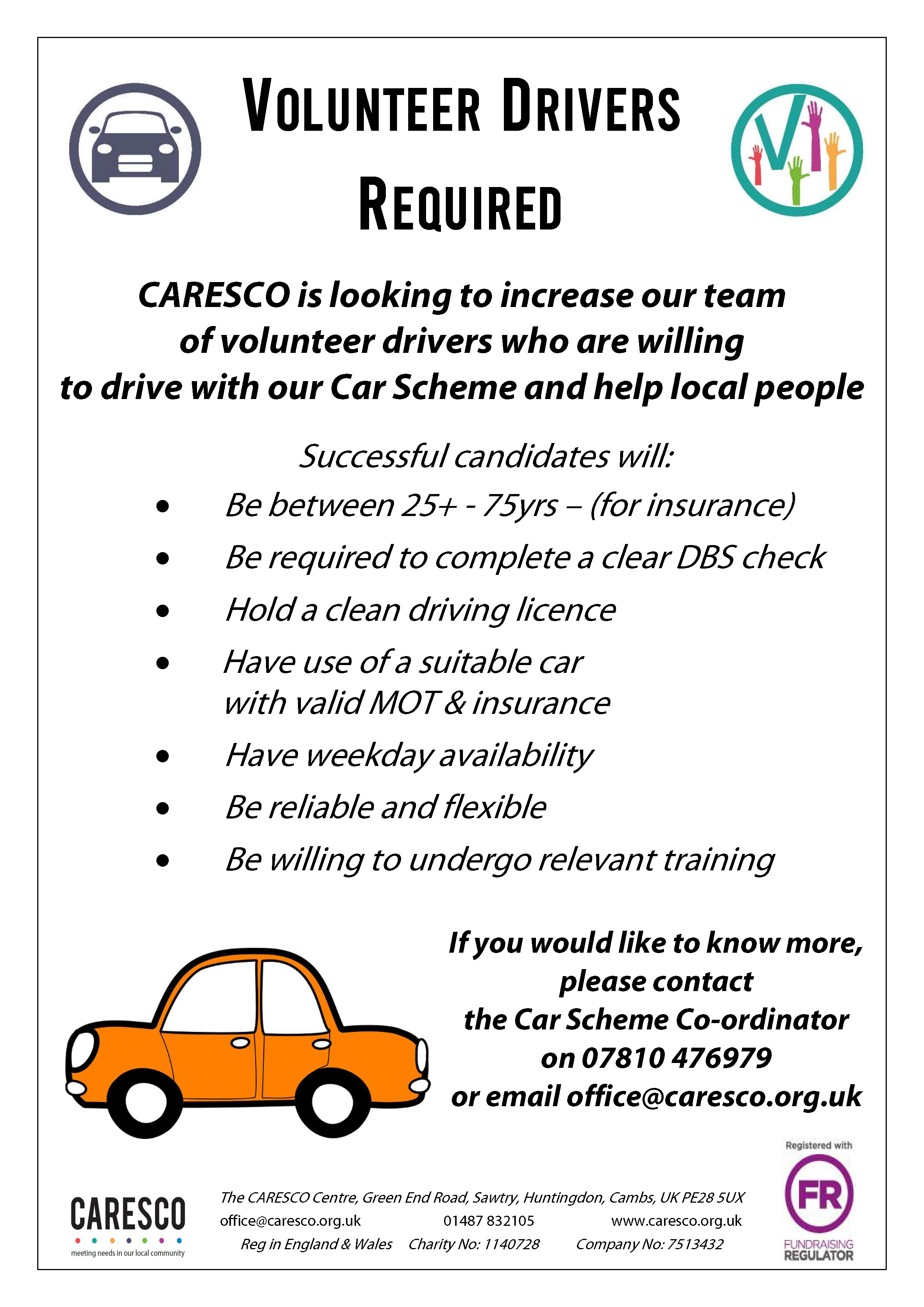 car driver recruitment poster